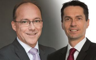 Martin Dilg, Head of Wholesale Distribution für DACH & Peter Leffler, Director, Financial Institutional Adviser (Switzerland)