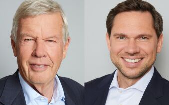 Dr. Jens Ehrhardt, Vorstandsvorsitzender der DJE Kapital AG, Sebastian Hasenack, Leiter der Online-Vermögensverwaltung, DJE Kapital AG
