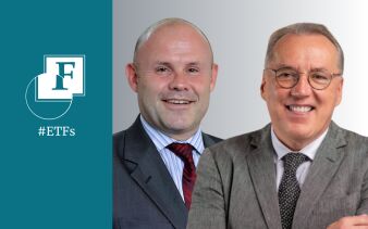 Hector McNeil, Mitgründer und Co-CEO von HANetf und Frank Holmes, CEO und CIO von U.S. Global Investors