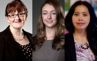 von links nach rechts: Miranda Beacham, Georgina Laird, Retno Kusumaningtyas